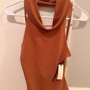 Anthropologie shimmer Sleeveless Top